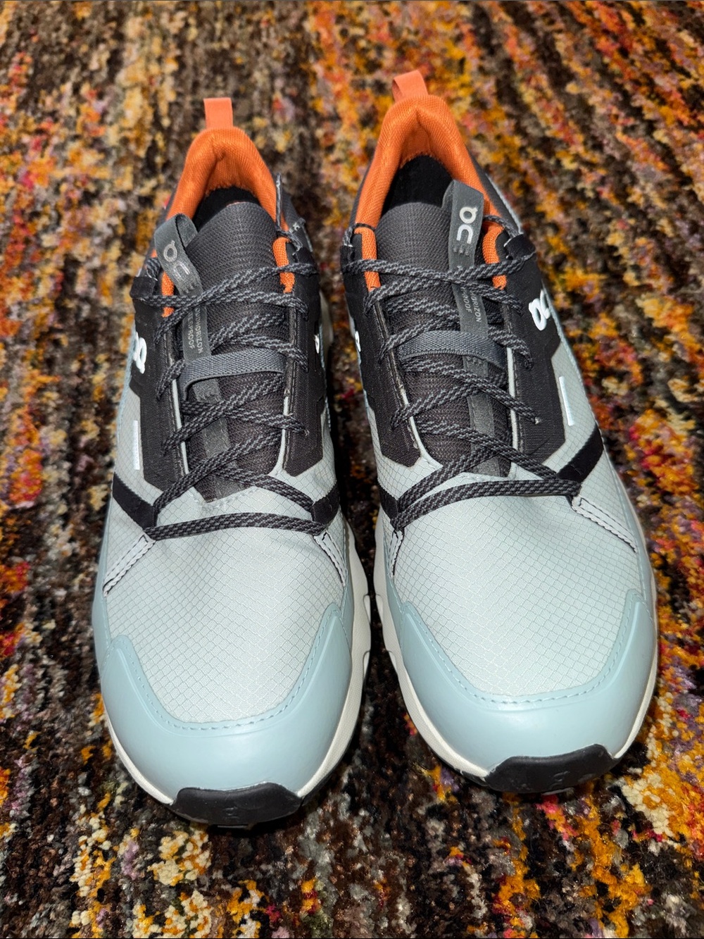 On Running Men's Waterproof Athletic Shoes Light Blue 8.5